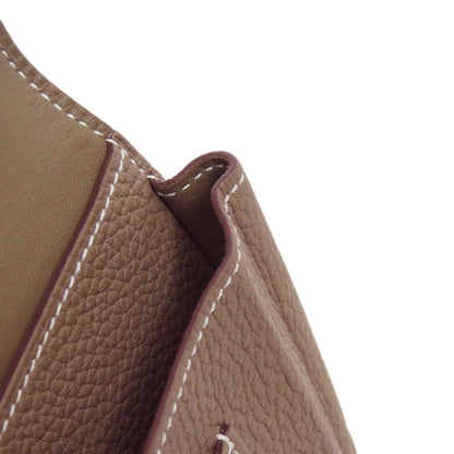 HERMES エルメス ドゴンGM エトープ シルバー金具 長財布（小銭入れあり） トゴ レディース 中古