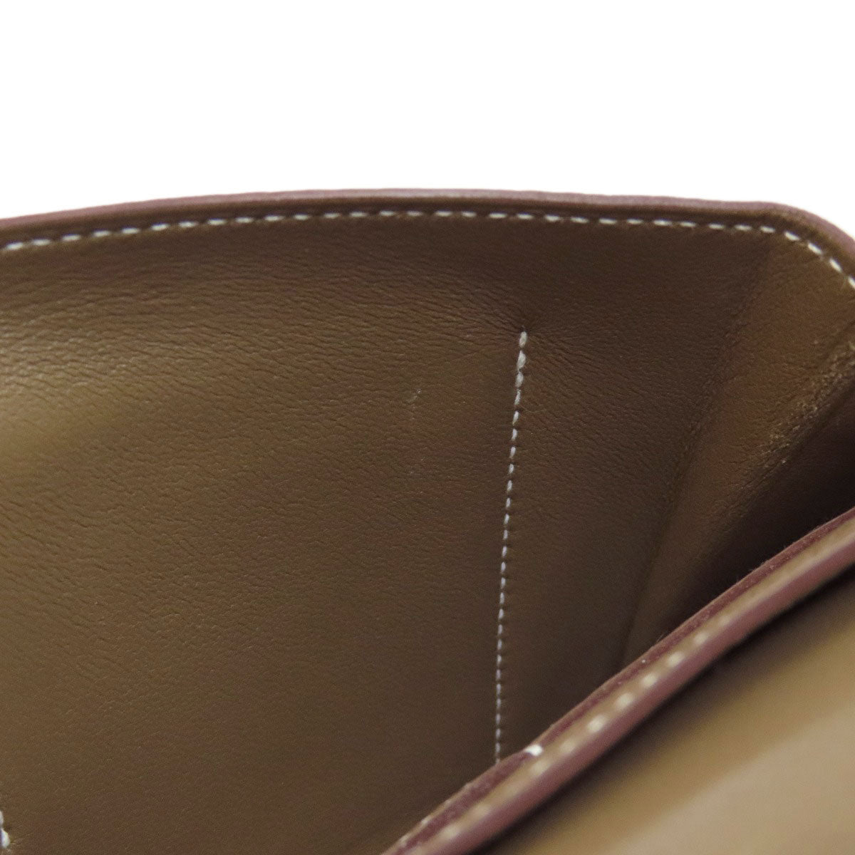 HERMES エルメス ドゴンGM エトープ シルバー金具 長財布（小銭入れあり） トゴ レディース 中古