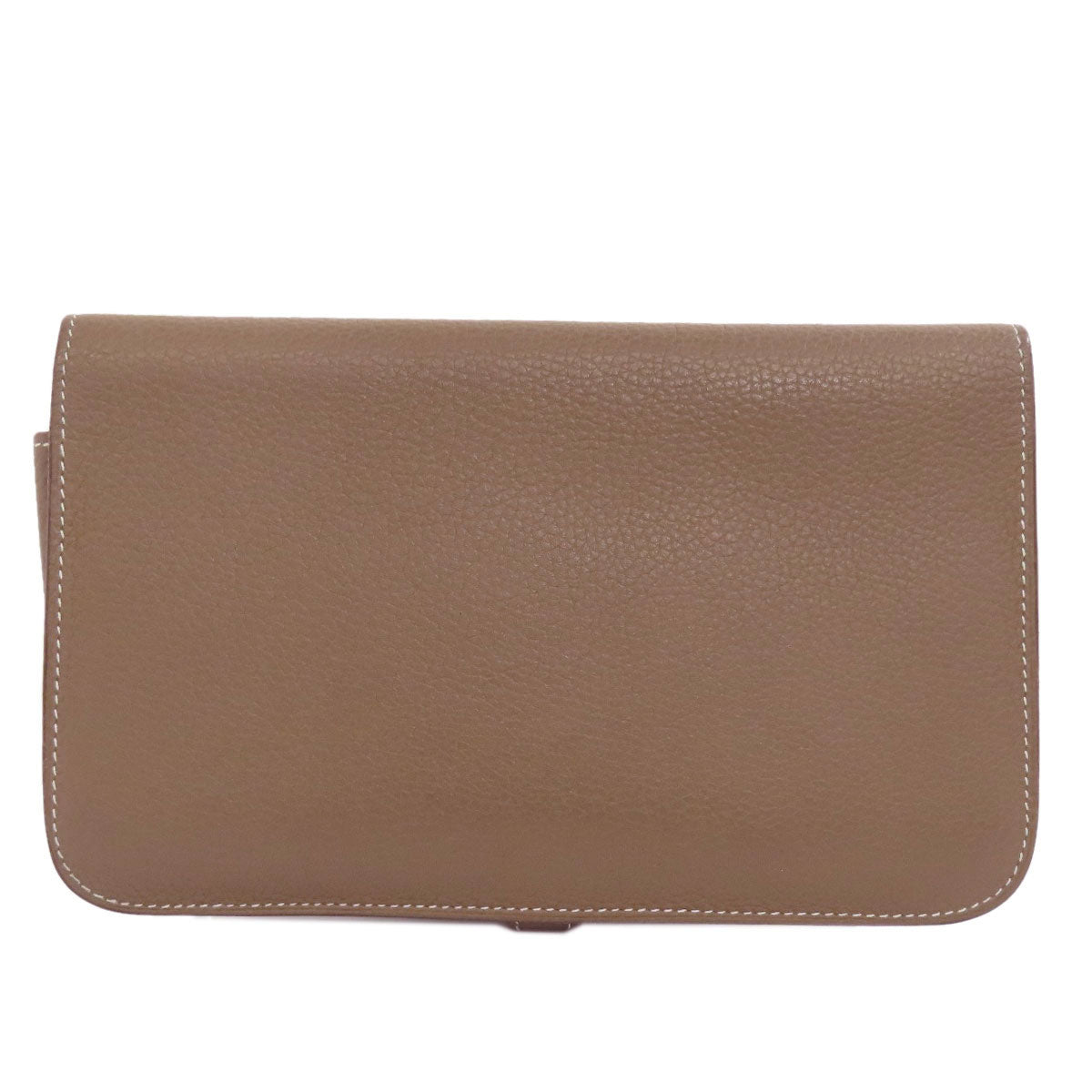 HERMES エルメス ドゴンGM エトープ シルバー金具 長財布（小銭入れあり） トゴ レディース 中古