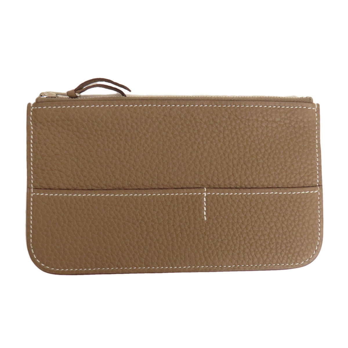 HERMES エルメス ドゴンGM エトープ シルバー金具 長財布（小銭入れあり） トゴ レディース 中古