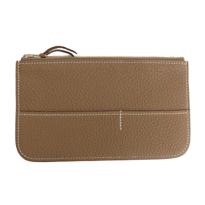 HERMES エルメス ドゴンGM エトープ シルバー金具 長財布（小銭入れあり） トゴ レディース 中古