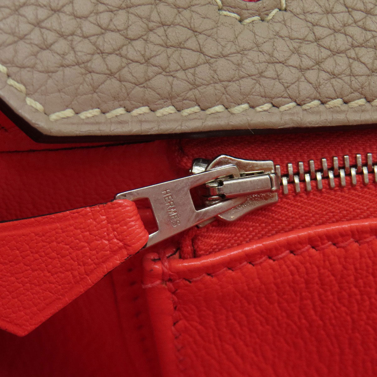 HERMES エルメス バーキン35 シルバー金具 ハンドバッグ トリヨン レディース 中古