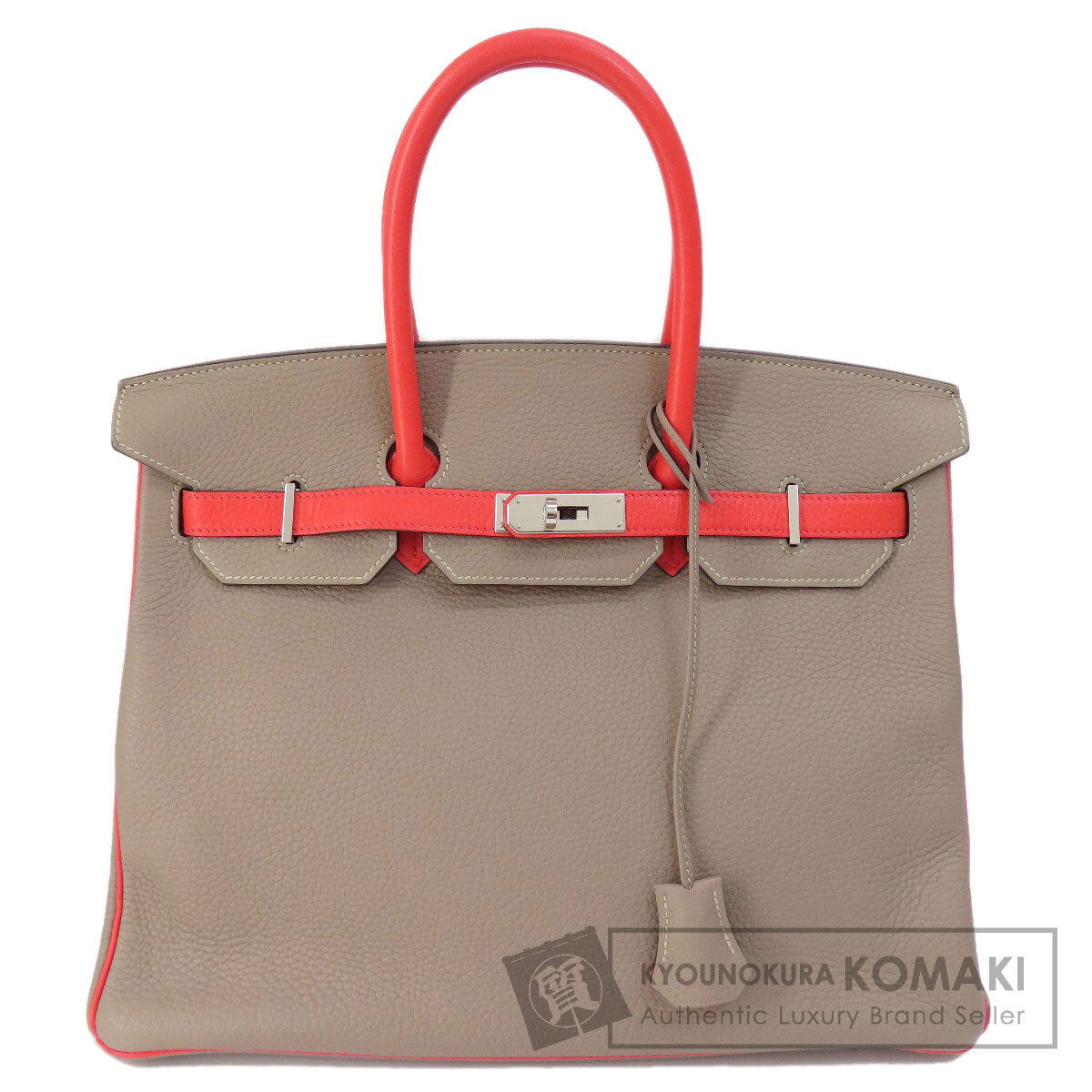 HERMES エルメス バーキン35 シルバー金具 ハンドバッグ トリヨン レディース 中古