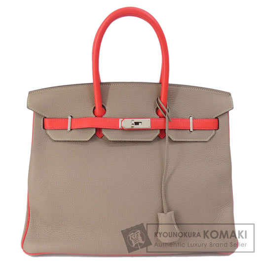 HERMES エルメス バーキン35 シルバー金具 ハンドバッグ トリヨン レディース 中古
