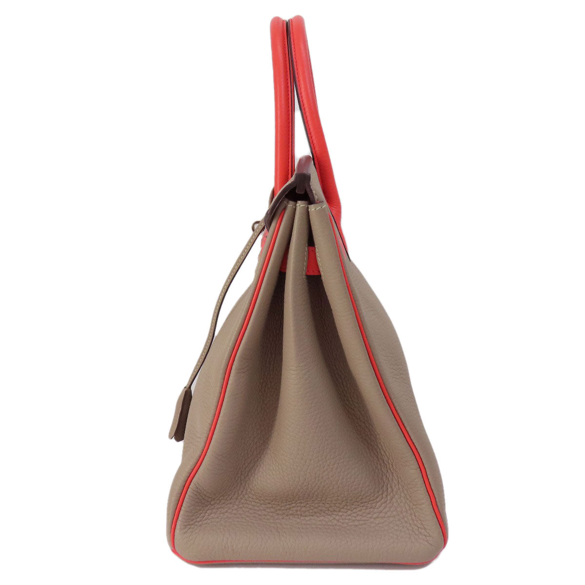HERMES エルメス バーキン35 シルバー金具 ハンドバッグ トリヨン レディース 中古
