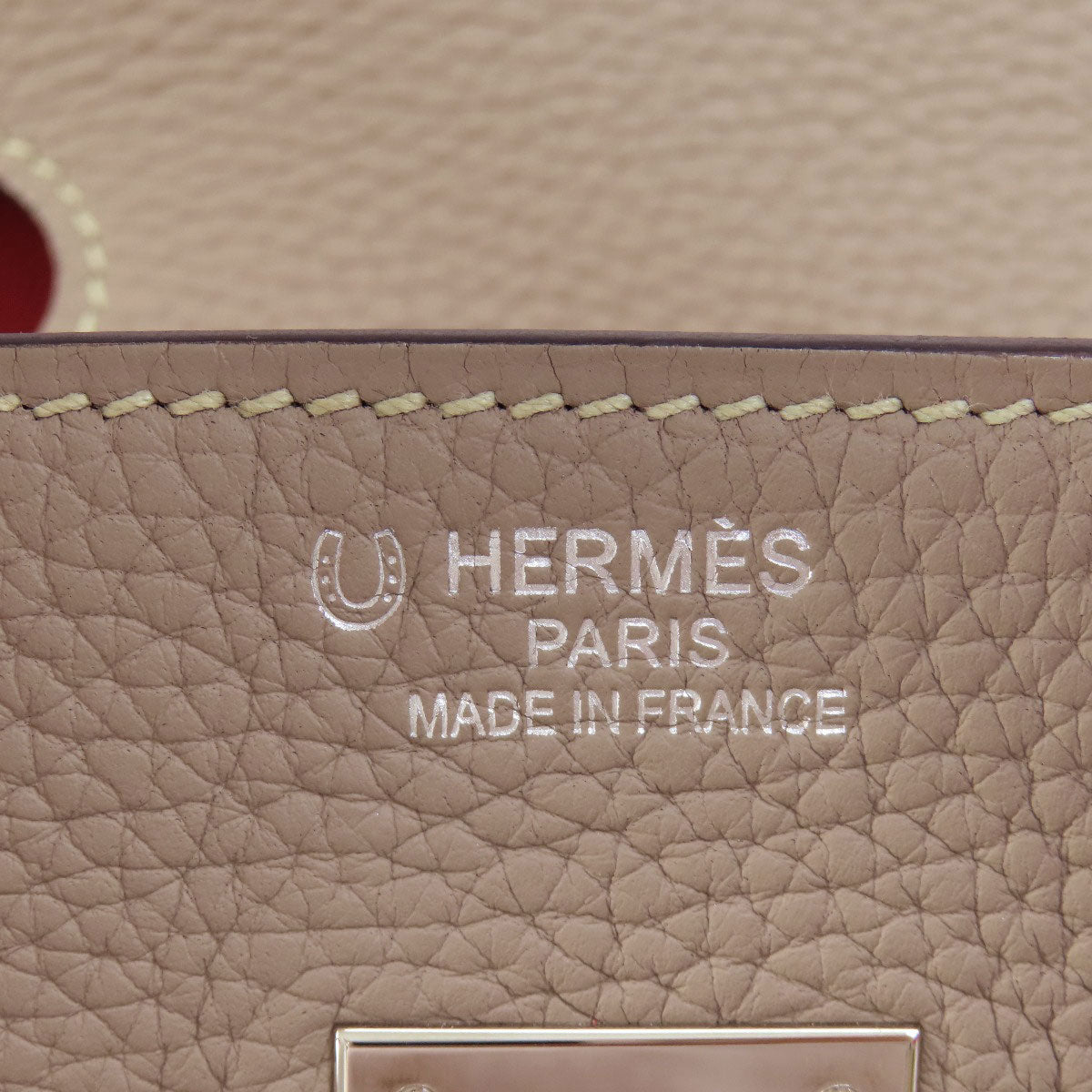 HERMES エルメス バーキン35 シルバー金具 ハンドバッグ トリヨン レディース 中古