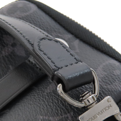 LOUIS VUITTON ルイヴィトン M69534 ダブルフォンポーチ ショルダーストラップ モノグラムエクリプス メンズ 中古