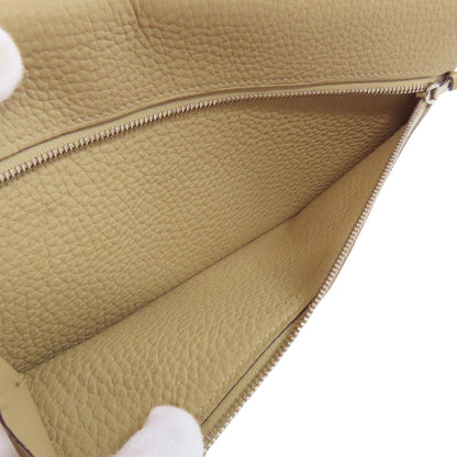 HERMES エルメス ドゴンロング シルバー金具 長財布（小銭入れあり） トゴ レディース 中古