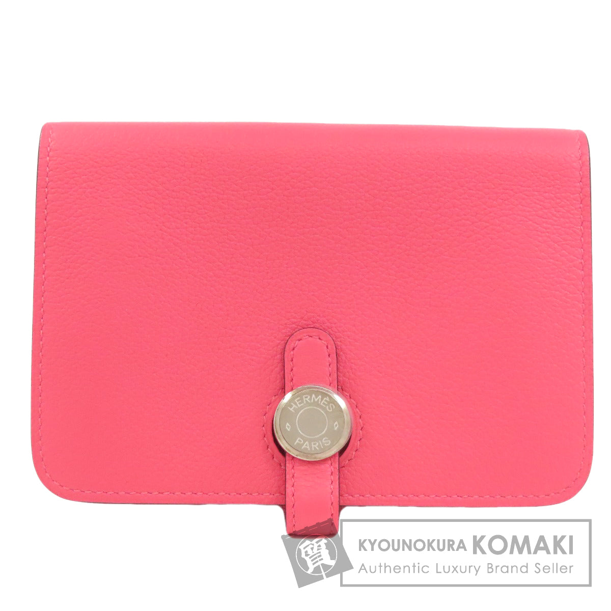 HERMES エルメス ドゴンコンパクト シルバー金具 コインケース エバーカラー レディース 中古