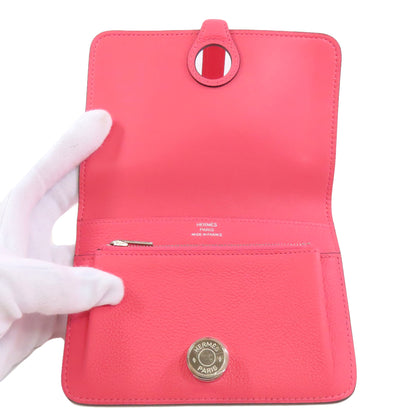 HERMES エルメス ドゴンコンパクト シルバー金具 コインケース エバーカラー レディース 中古