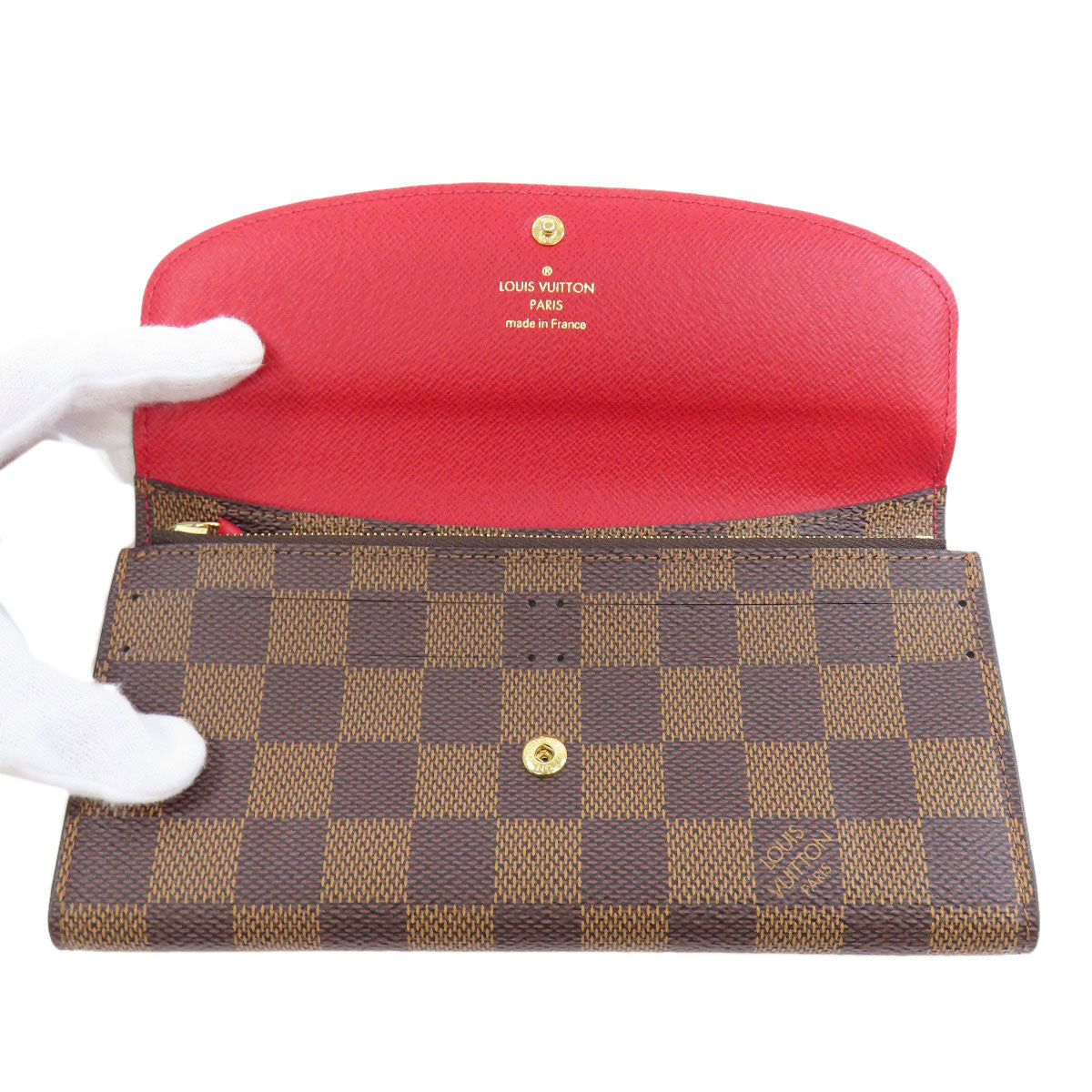LOUIS VUITTON ルイヴィトン M60697 ポルトフォイユ・エミリー 長財布（小銭入れあり） モノグラムキャンバス レディース 中古