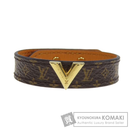 LOUIS VUITTON ルイヴィトン M6042 エッセンシャルV ブレスレット モノグラムキャンバス レディース 中古