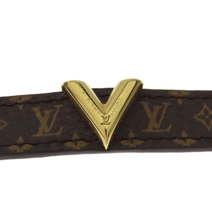 LOUIS VUITTON ルイヴィトン M6042 エッセンシャルV ブレスレット モノグラムキャンバス レディース 中古