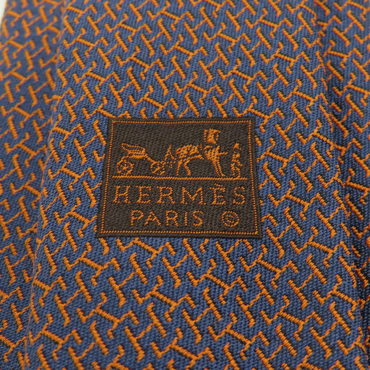 HERMES エルメス 総柄 ネクタイ シルク メンズ 中古