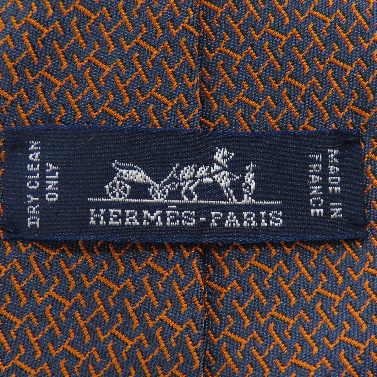 HERMES エルメス 総柄 ネクタイ シルク メンズ 中古