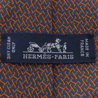 HERMES エルメス 総柄 ネクタイ シルク メンズ 中古