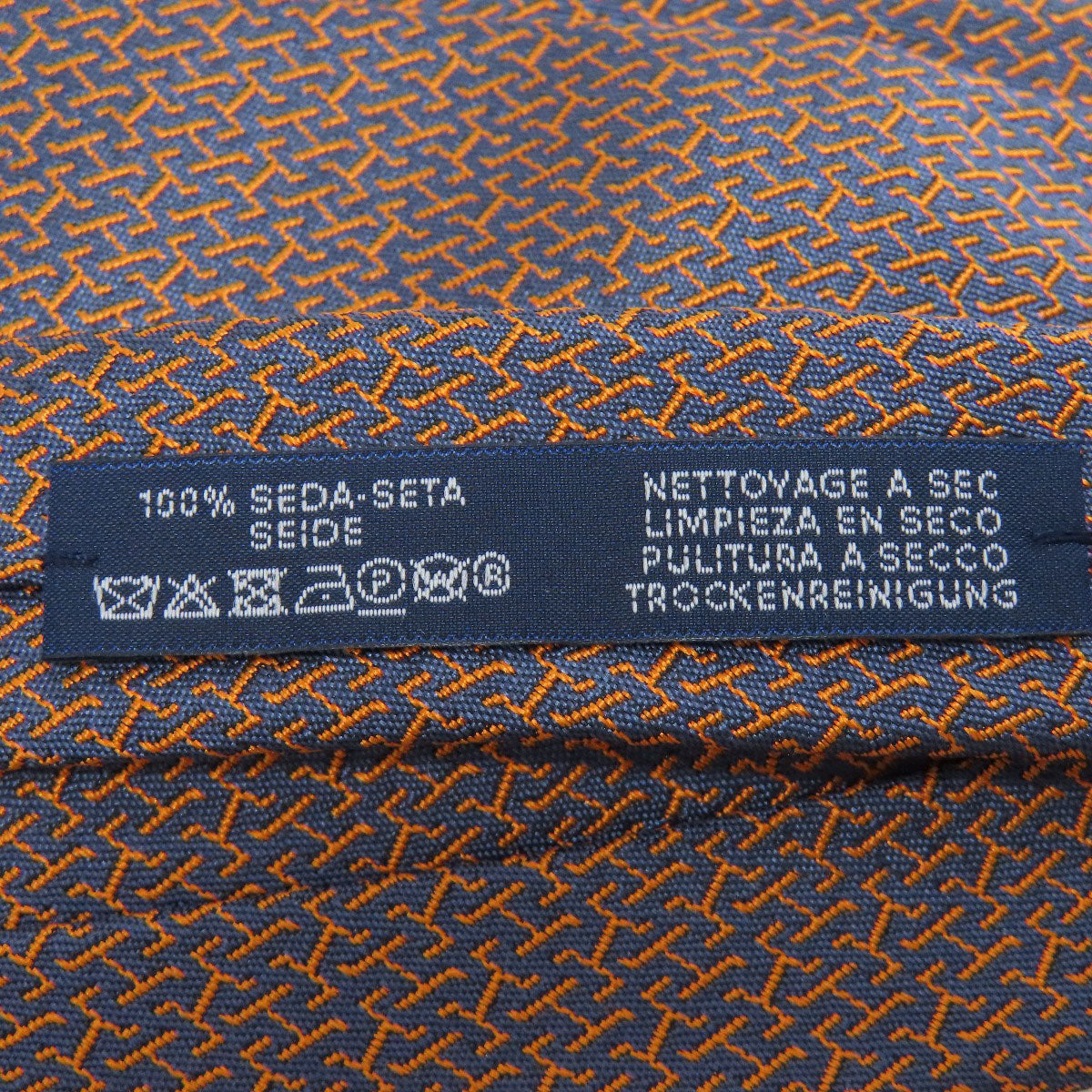 HERMES エルメス 総柄 ネクタイ シルク メンズ 中古