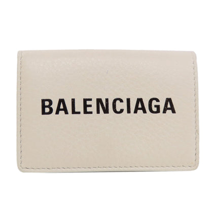 BALENCIAGA バレンシアガ 516402 ロゴ 三つ折り財布 二つ折り財布（小銭入れあり） レザー レディース 中古
