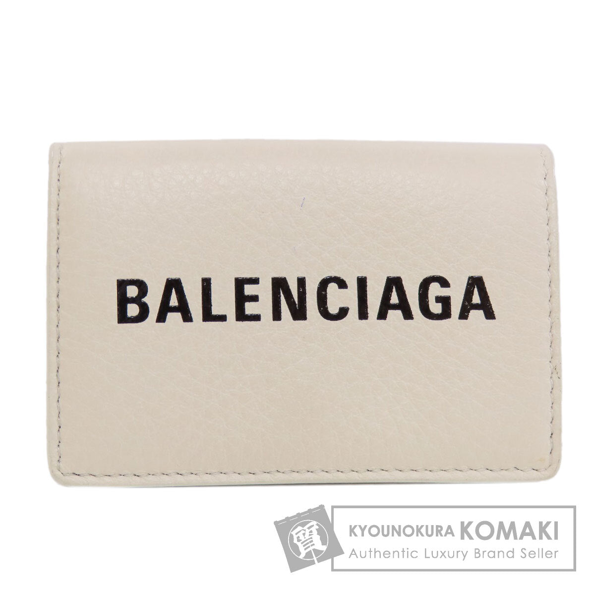BALENCIAGA バレンシアガ 516402 ロゴ 三つ折り財布 二つ折り財布（小銭入れあり） レザー レディース 中古
