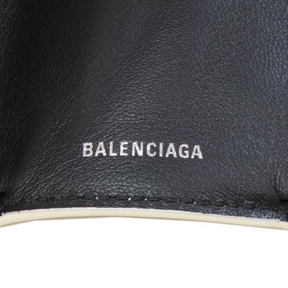 BALENCIAGA バレンシアガ 516402 ロゴ 三つ折り財布 二つ折り財布（小銭入れあり） レザー レディース 中古