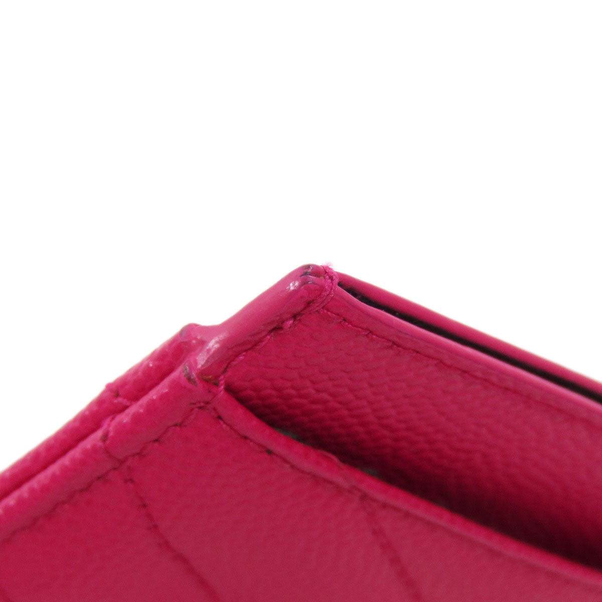 YVES SAINT LAURENT イヴ・サンローラン ロゴ カードケース レザー レディース 中古