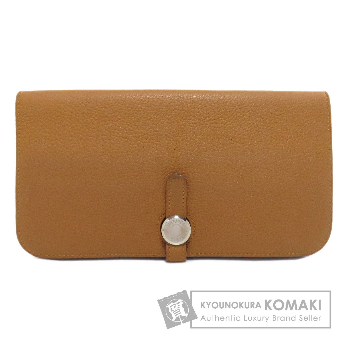 HERMES エルメス ドゴンロング シルバー金具 長財布（小銭入れなし） トリヨン レディース 中古