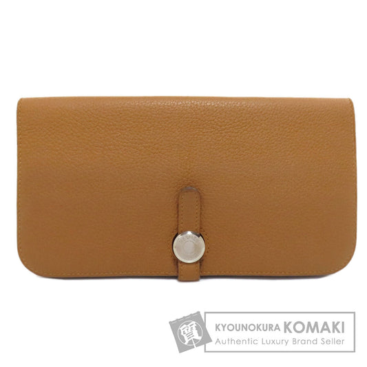 HERMES エルメス ドゴンロング シルバー金具 長財布（小銭入れなし） トリヨン レディース 中古