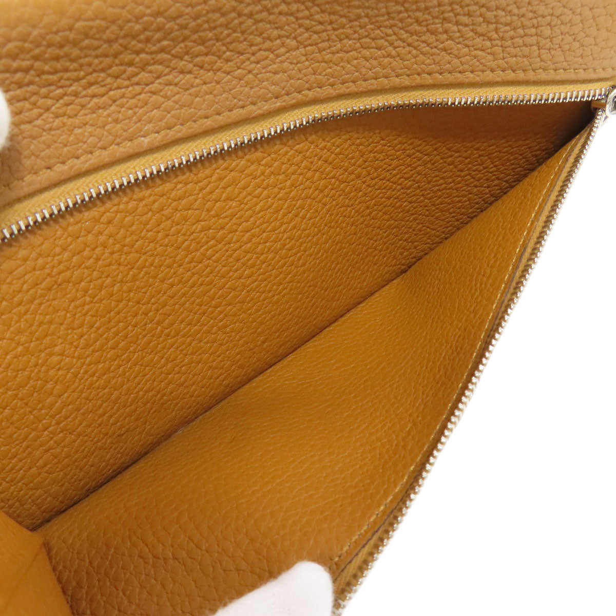HERMES エルメス ドゴンロング シルバー金具 長財布（小銭入れなし） トリヨン レディース 中古