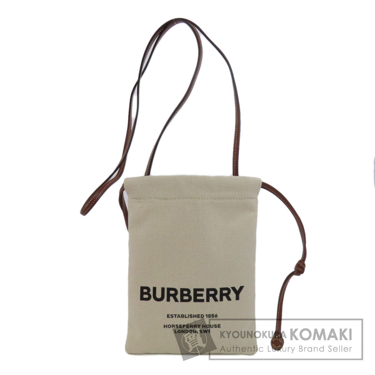 BURBERRY バーバリー ポシェット ショルダーバッグ キャンバス レディース 中古