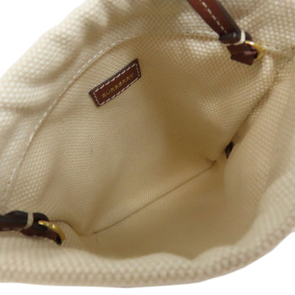 BURBERRY バーバリー ポシェット ショルダーバッグ キャンバス レディース 中古