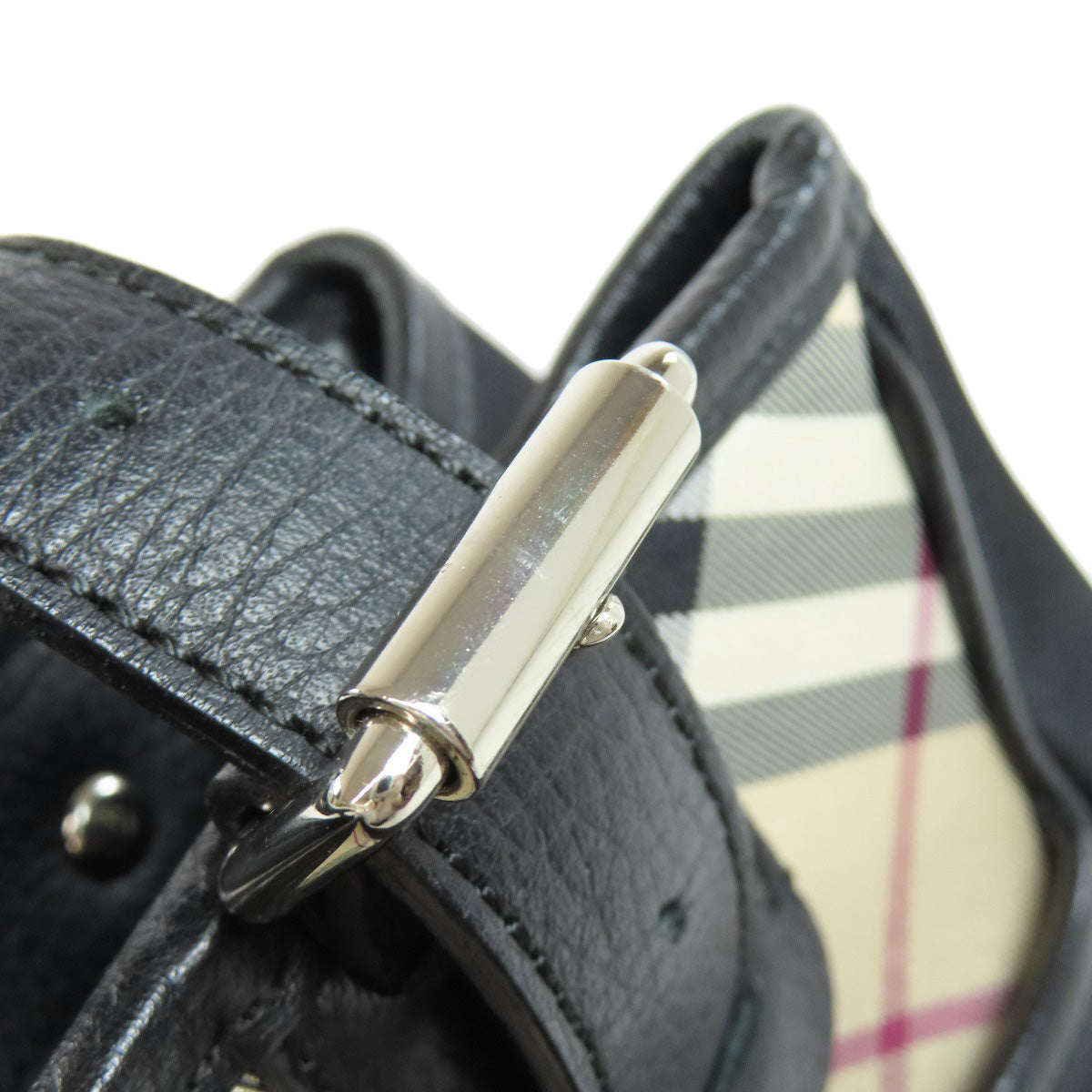 BURBERRY バーバリー ノバチェック トートバッグ ナイロン レディース 中古