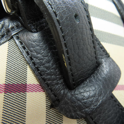 BURBERRY バーバリー ノバチェック トートバッグ ナイロン レディース 中古