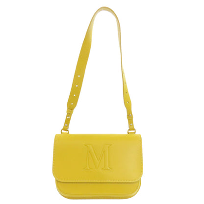 MAX MARA マックスマーラ ロゴ ショルダーバッグ レザー レディース 中古
