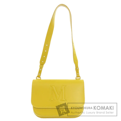 MAX MARA マックスマーラ ロゴ ショルダーバッグ レザー レディース 中古