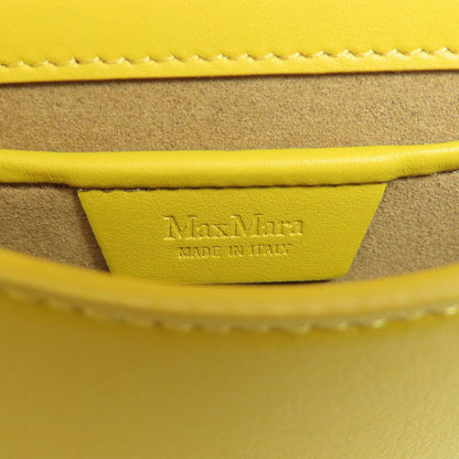 MAX MARA マックスマーラ ロゴ ショルダーバッグ レザー レディース 中古