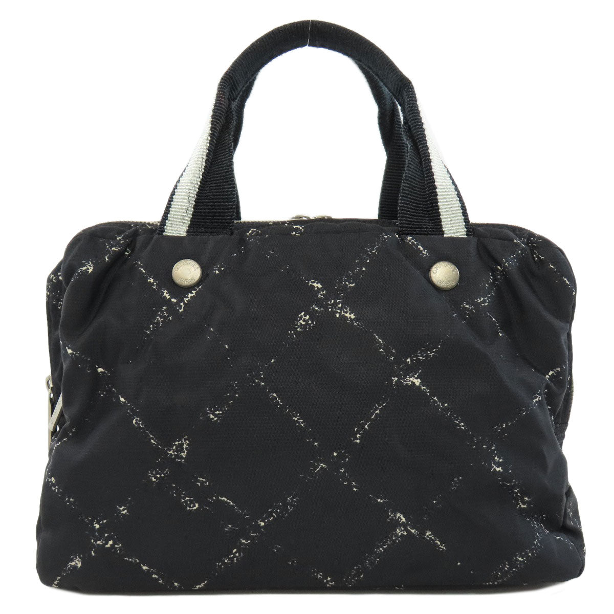 CHANEL シャネル トラベルライン ハンドバッグ ナイロン レディース 中古