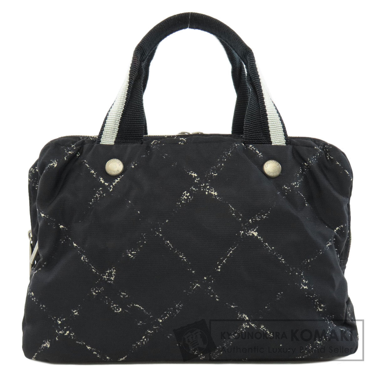 CHANEL シャネル トラベルライン ハンドバッグ ナイロン レディース 中古