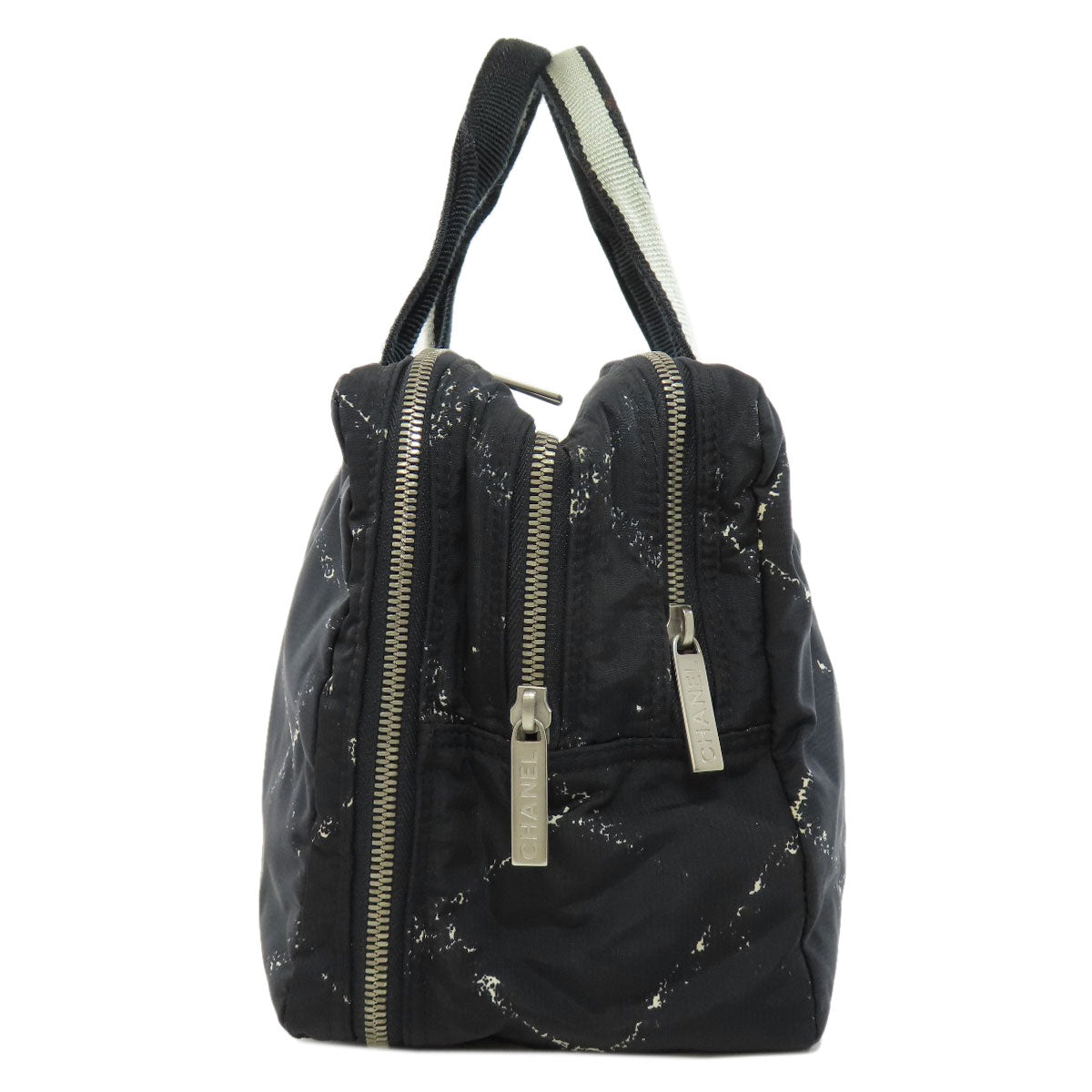 CHANEL シャネル トラベルライン ハンドバッグ ナイロン レディース 中古