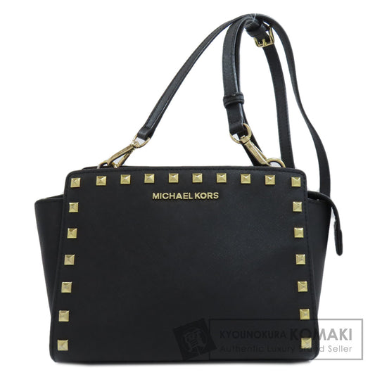 MICHAEL MICHAEL KORS マイケルマイケルコース スタッズ ショルダーバッグ PVC レディース 中古