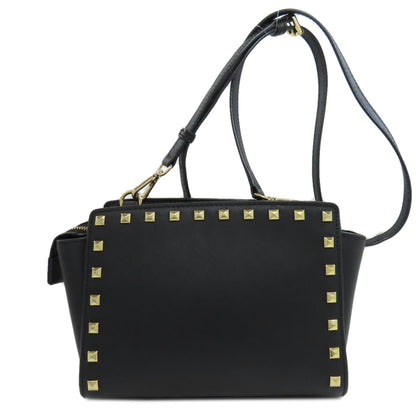 MICHAEL MICHAEL KORS マイケルマイケルコース スタッズ ショルダーバッグ PVC レディース 中古