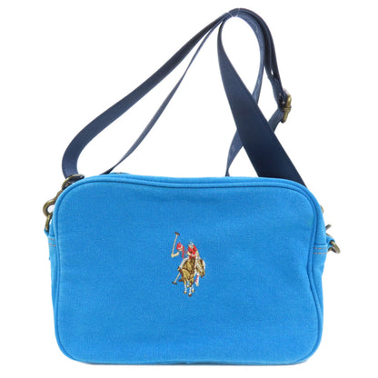 U.S. POLO ASSN. ユーエスポロアッスン ロゴ ショルダーバッグ キャンバス レディース 中古