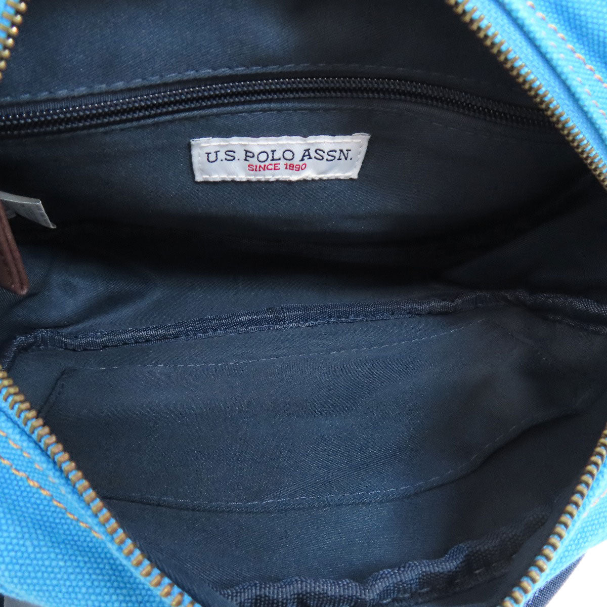 U.S. POLO ASSN. ユーエスポロアッスン ロゴ ショルダーバッグ キャンバス レディース 中古
