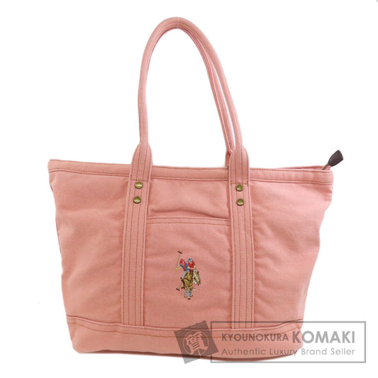 U.S. POLO ASSN. ユーエスポロアッスン ロゴ トートバッグ キャンバス レディース 中古