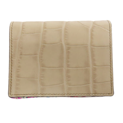 ETRO エトロ クロコ型押し 二つ折り財布（小銭入れあり） レザー レディース 中古