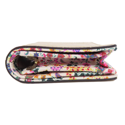 ETRO エトロ クロコ型押し 二つ折り財布（小銭入れあり） レザー レディース 中古