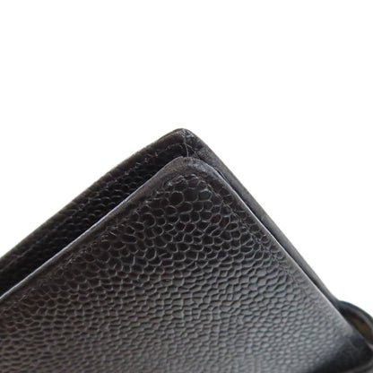 CHANEL シャネル ココマーク がま口財布 長財布（小銭入れあり） グレインド カーフスキン レディース 中古