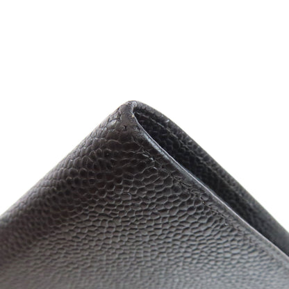 CHANEL シャネル ココマーク がま口財布 長財布（小銭入れあり） グレインド カーフスキン レディース 中古