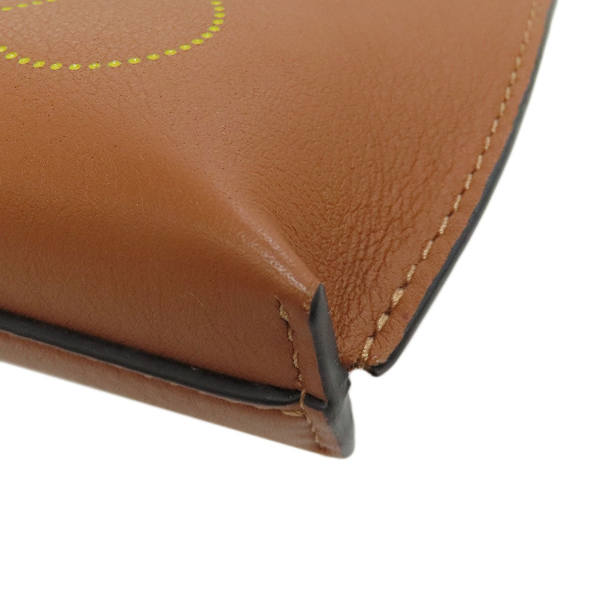 LOEWE ロエベ Tポーチ アナグラム アクセサリーポーチ カーフ レディース 中古
