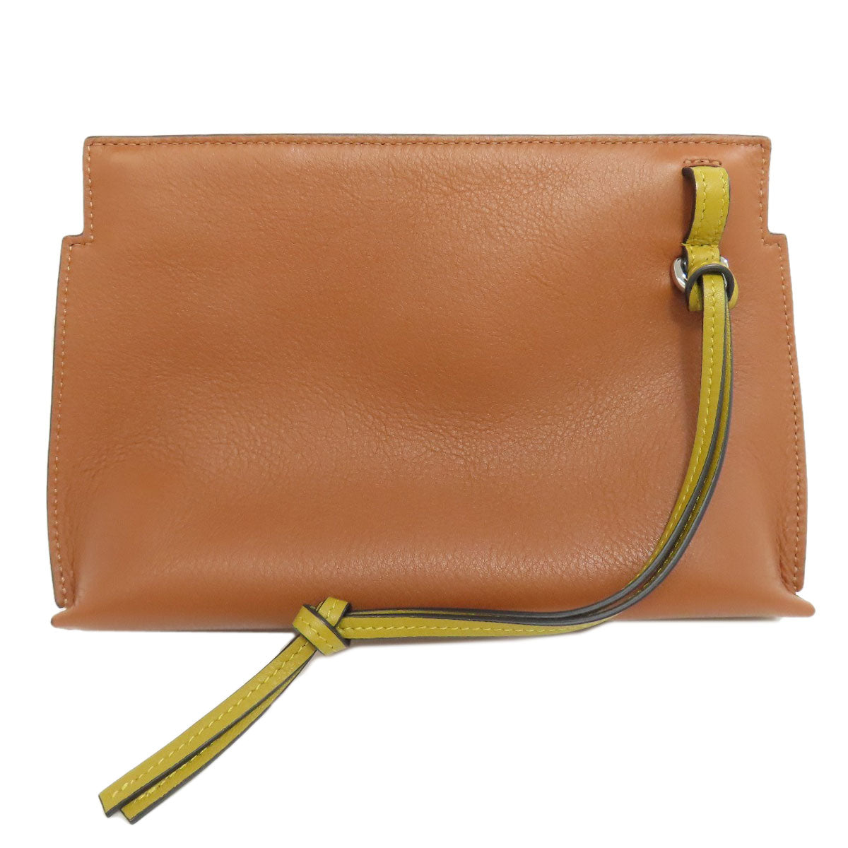 LOEWE ロエベ Tポーチ アナグラム アクセサリーポーチ カーフ レディース 中古