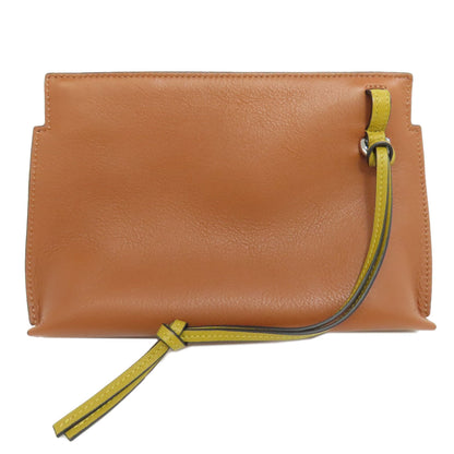 LOEWE ロエベ Tポーチ アナグラム アクセサリーポーチ カーフ レディース 中古